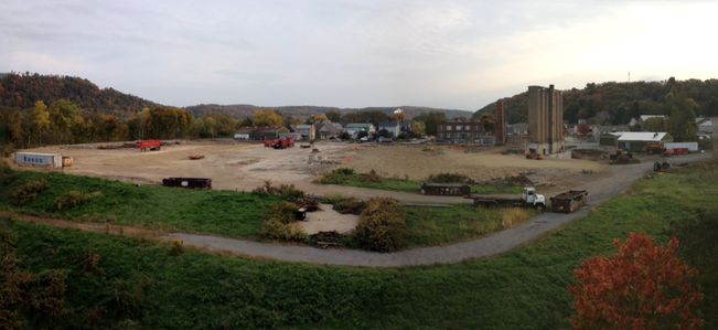 An ‘after’ shot of the former Taylor, Smith and Taylor pottery site Chester, West Virginia. (Submitted photo)