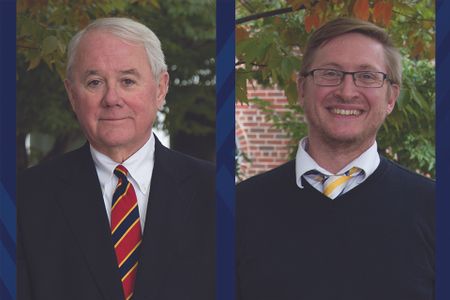 Image of Jim Wood and Sam Taylor, administrators at the Energy Institute at West Virginia University.