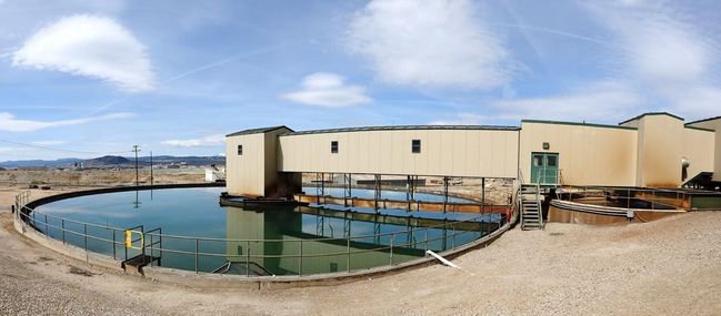 The Horseshoe Bend Water Treatment Plant treats Berkeley Pit water with lime and a polymer. Local groups hoping to extract rare earth elements from the Pit think the plant could be used to extract the elements from the water and get it down to concentrate