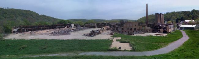 A ‘before’ shot of the Taylor, Smith and Taylor pottery site in Chester, West Virginia. (Submitted photo)