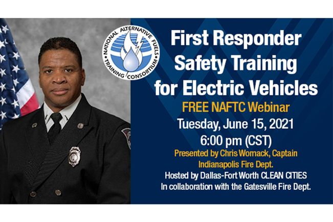 Free Webinar:  NAFTC First Responder Safety Training for Electric Vehicles image